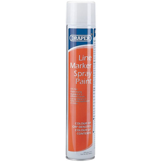 Draper 750ml White Line Marker Spray Paint ARE-LM/W/A - 41915