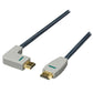 Bandridge High Speed HDMI Cable with Ethernet HDMI Connector to HDMI Connector (right-angled) 2m blue