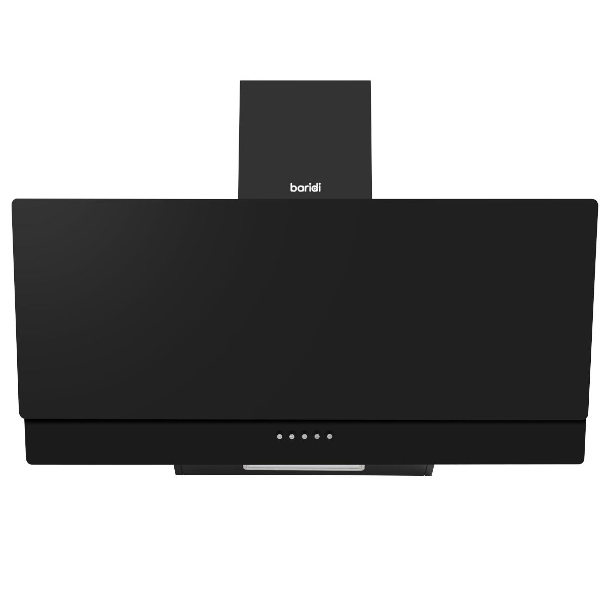 Baridi Angled Chimney Cooker Hood with Carbon Filters & LED Lamp 90cm