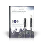 Nedis Unbalanced XLR Audio Cable XLR 3-pin Female to 6.35mm Male 10m Grey - COTG15120GY100