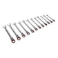 Sealey Flexi-Head Ratchet Comb. Spanner Set 12pc Platinum Series AK63942