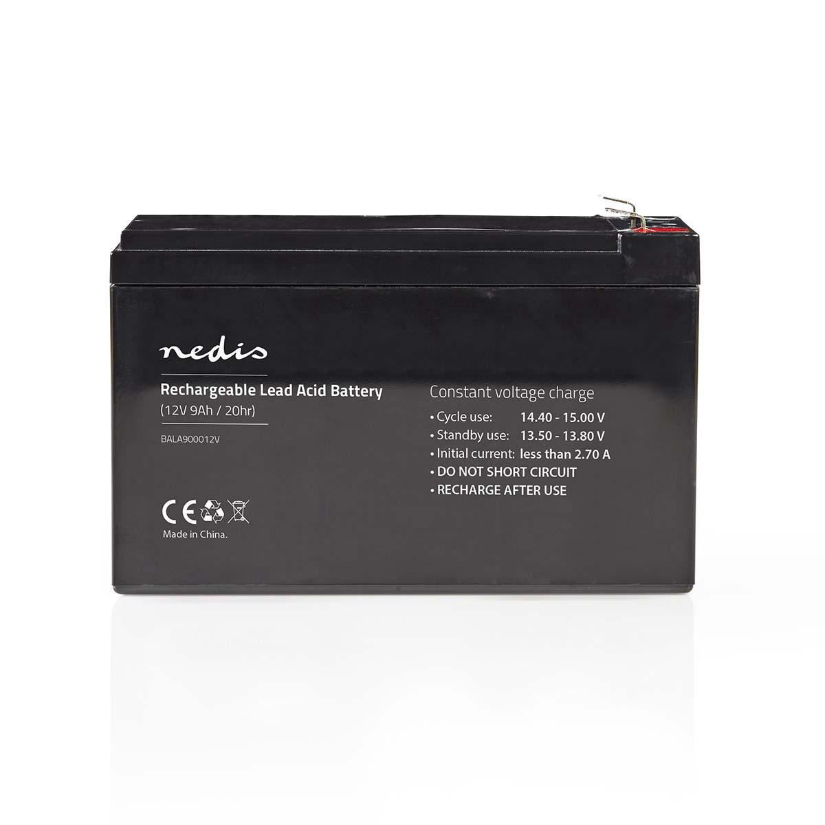 Nedis Rechargeable Lead-Acid Battery 12V 9000mAh 150 x 65 x 95mm BALA900012V