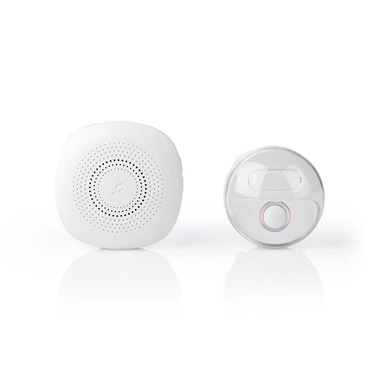 Nedis EU Wireless Doorbell Set Mains Powered 80dB Signal range 300m IP44 - DOORB222CWT