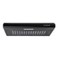 Baridi Visor Cooker Hood Extractor Fan 60cm - Black DH107