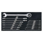 Sealey Combination Ratchet Spanner Set 15pc Metric S01247