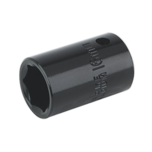 Sealey Impact Socket 16mm 1/2"Sq Drive IS1216