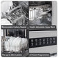Baridi Freestanding Dishwasher 60cm Wide 13 Place Settings - Silver DH280