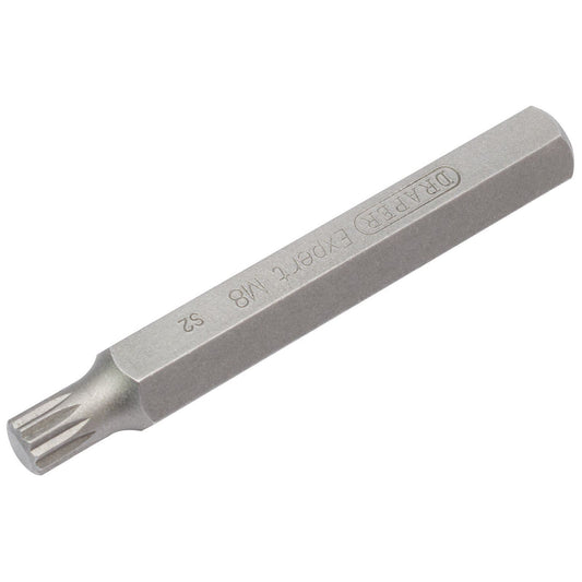 1x Draper Expert M8 x 75mm XZN 10mm Insert Bit For Mechanics Bit Sets - 33346