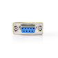 Nedis D-Sub Coupler D-Sub 9-Pin Female to D-Sub 9-Pin Female Metal CCGP52810ME