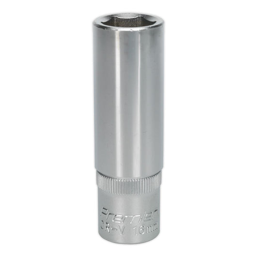 Sealey WallDrive Socket 16mm Deep 1/2"Sq Drive S1216D