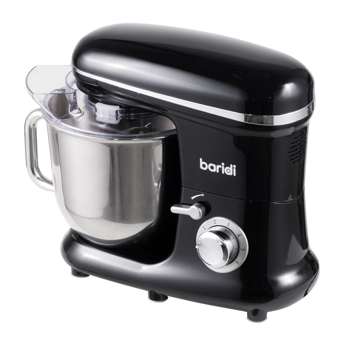 Baridi 1500W Stand Mixer with Accessories 6L - Black DH173