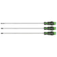 Sealey Extra-Long Hammer-Thru Screwdriver Set Hi-Vis Green 450mm 3pc AK4942HV