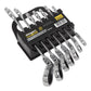 Sealey Flexible Head Ratchet Combination Spanner Set 7pc Metric S01143