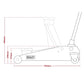 Sealey Trolley Jack 3 tonne with Foot Pedal 3001CXP