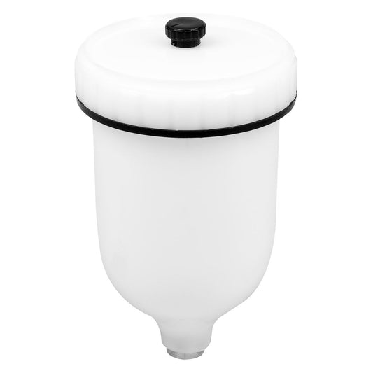 Sealey Paint Spray Gun Pot with Brass Fitting 600ml - White PC01