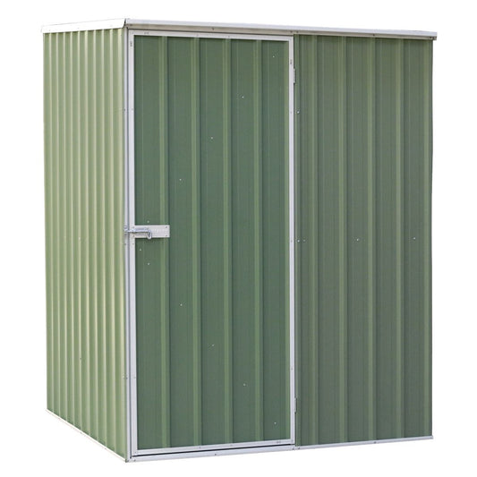 Dellonda Galvanised Steel Metal Garden/Outdoor/Storage Shed, 5FT x 5FT, Pent Style Roof  Green - DG114 DG114