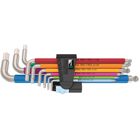 Wera 3950/9 Hex-Plus Multicolor Stainless Imperial 1 Sb 9Pc 022860