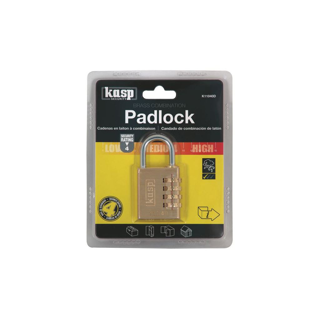 Kasp 110 Combination Padlock 40mm K11040D