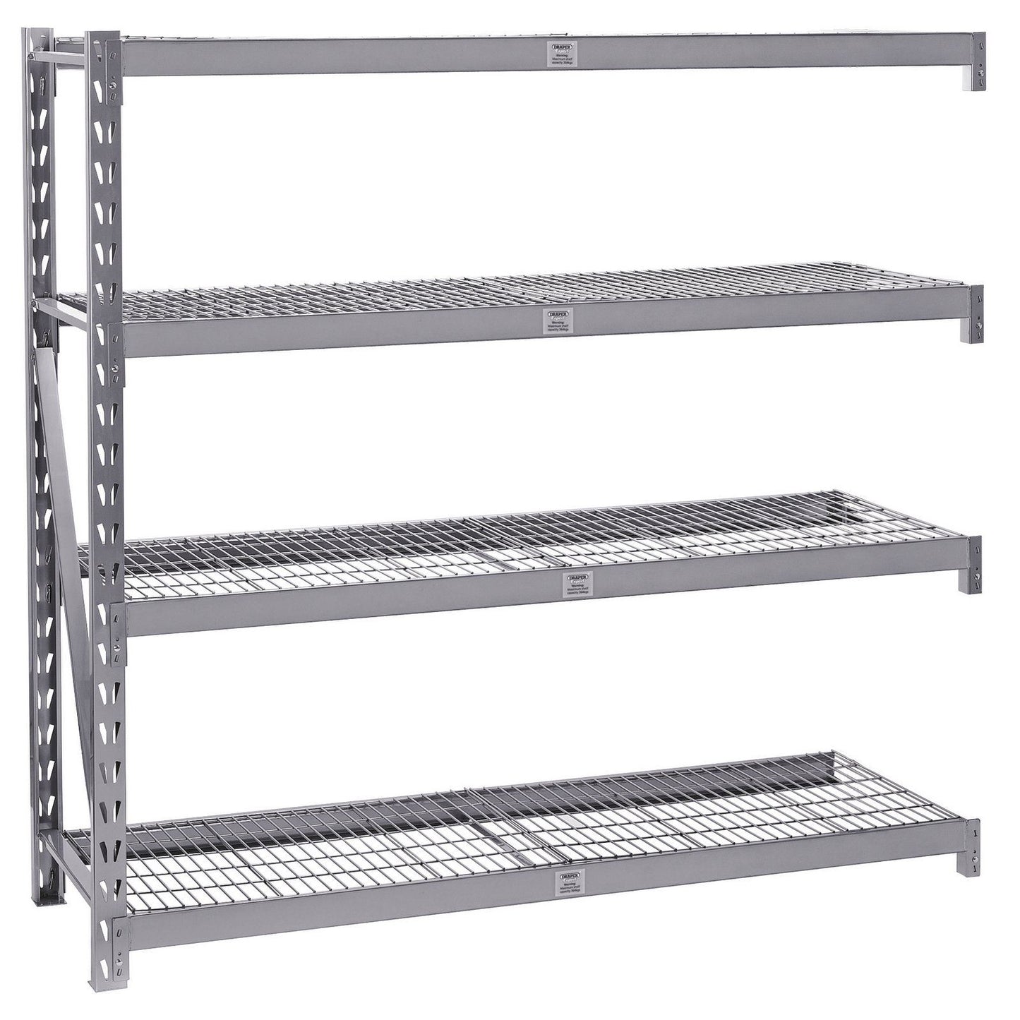 Draper Expert Heavy Duty Steel 4 Shelving Extension Unit - 1959 x 610 x 1830mm - 05229