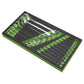 Sealey Siegen Tool Tray with Combination Spanner Set 19pc - Metric S01272