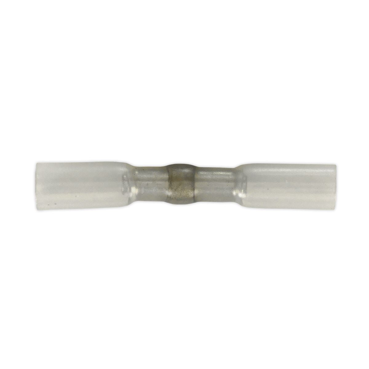 Sealey Heat Shrink Butt Connector with Crimp & Solder Clear Pk 25 HSSB25C