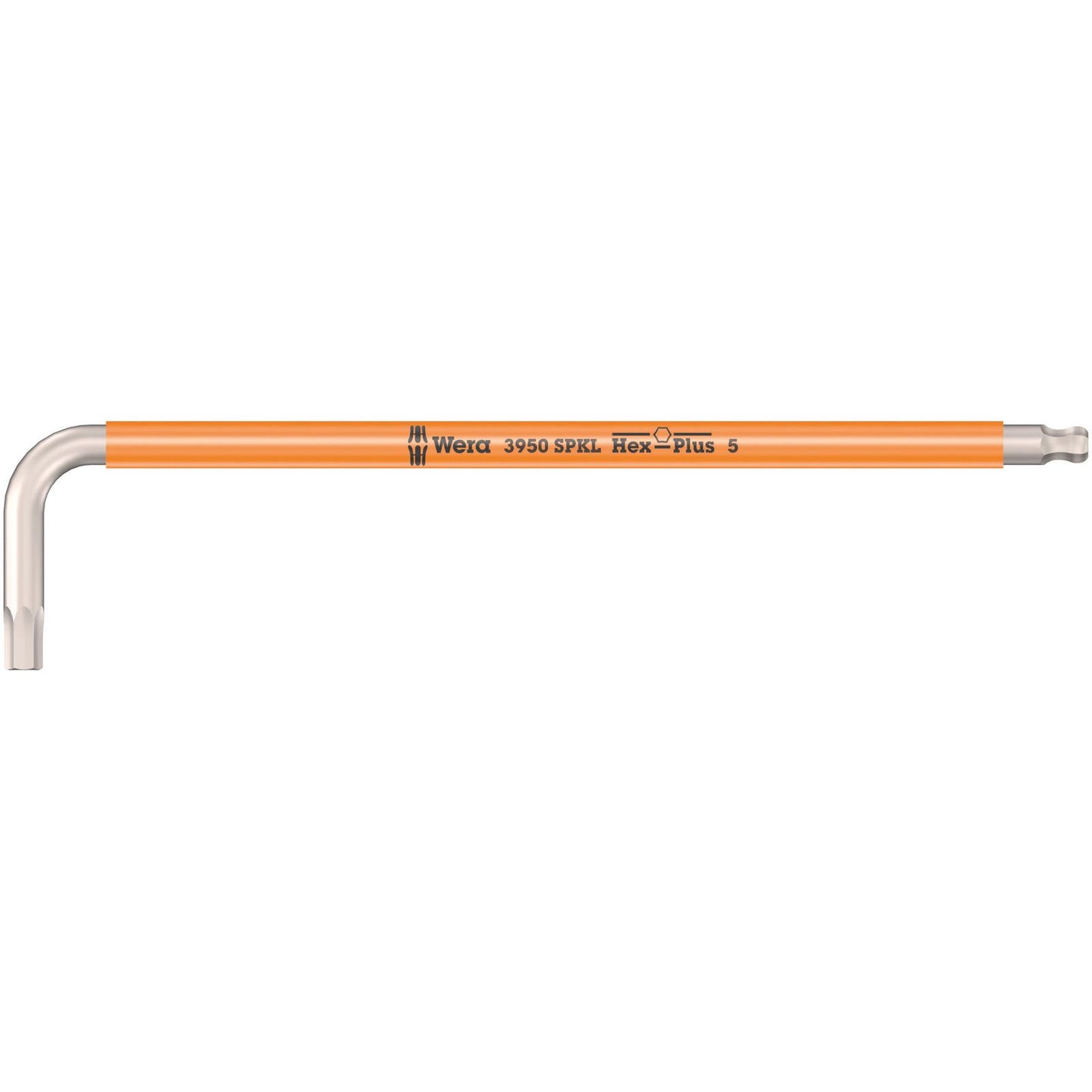 Wera 3950Spkl Multicolour Hex Key 5.0/154 Long Ballend Stainless 022665