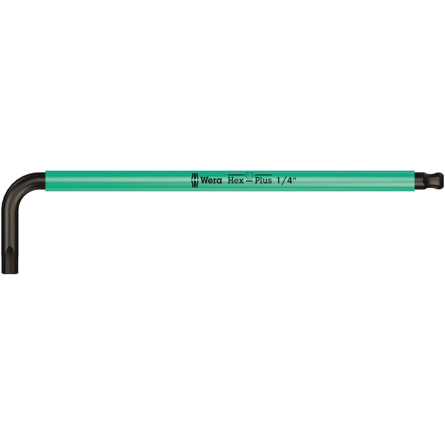 Wera 950Spkl Multicolour Hex Key 1/4/185 Long Ballend Blacklaser 022636