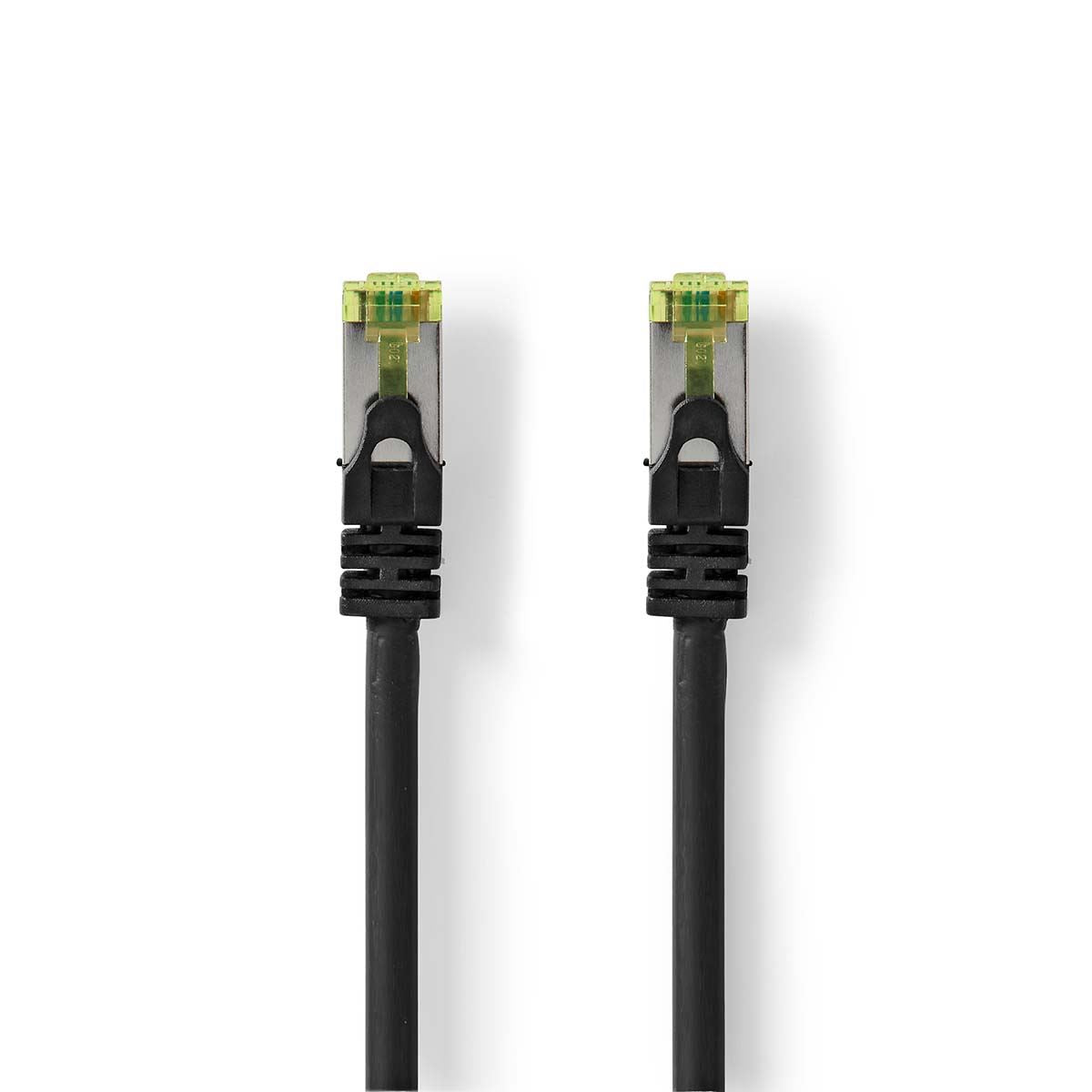 Nedis CAT7 Cable S/FTP RJ45 Male to Male 1m Round LSZH Black (CCGL85420BK10)