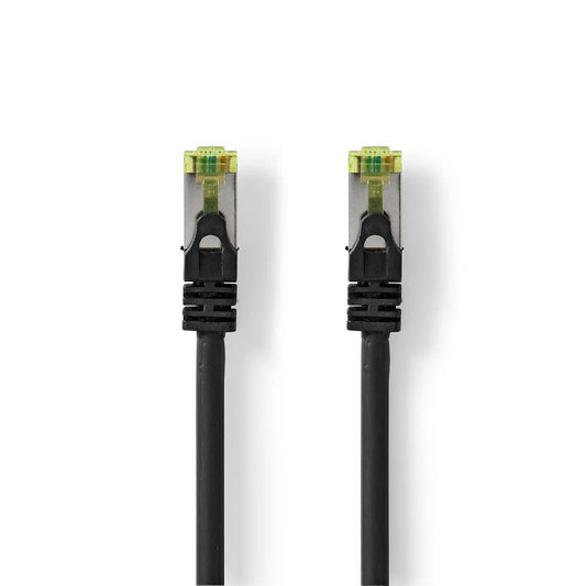 Nedis CAT7 Cable S/FTP RJ45 Male to Male 1m Round LSZH Black (CCGL85420BK10)
