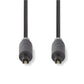 Nedis Optical Audio Cable TosLink Male to TosLink Male 3m Anthracite