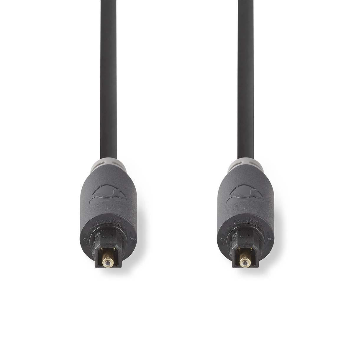 Nedis Optical Audio Cable TosLink Male to TosLink Male 3m Anthracite