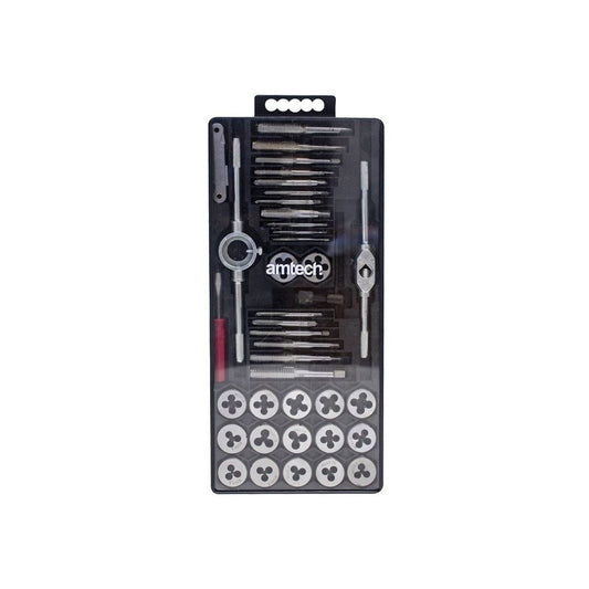 40 Peice Tap & Die Set Nut/Bolt Screw Thread Tool Cutter Metric Threading Wrench - S1155