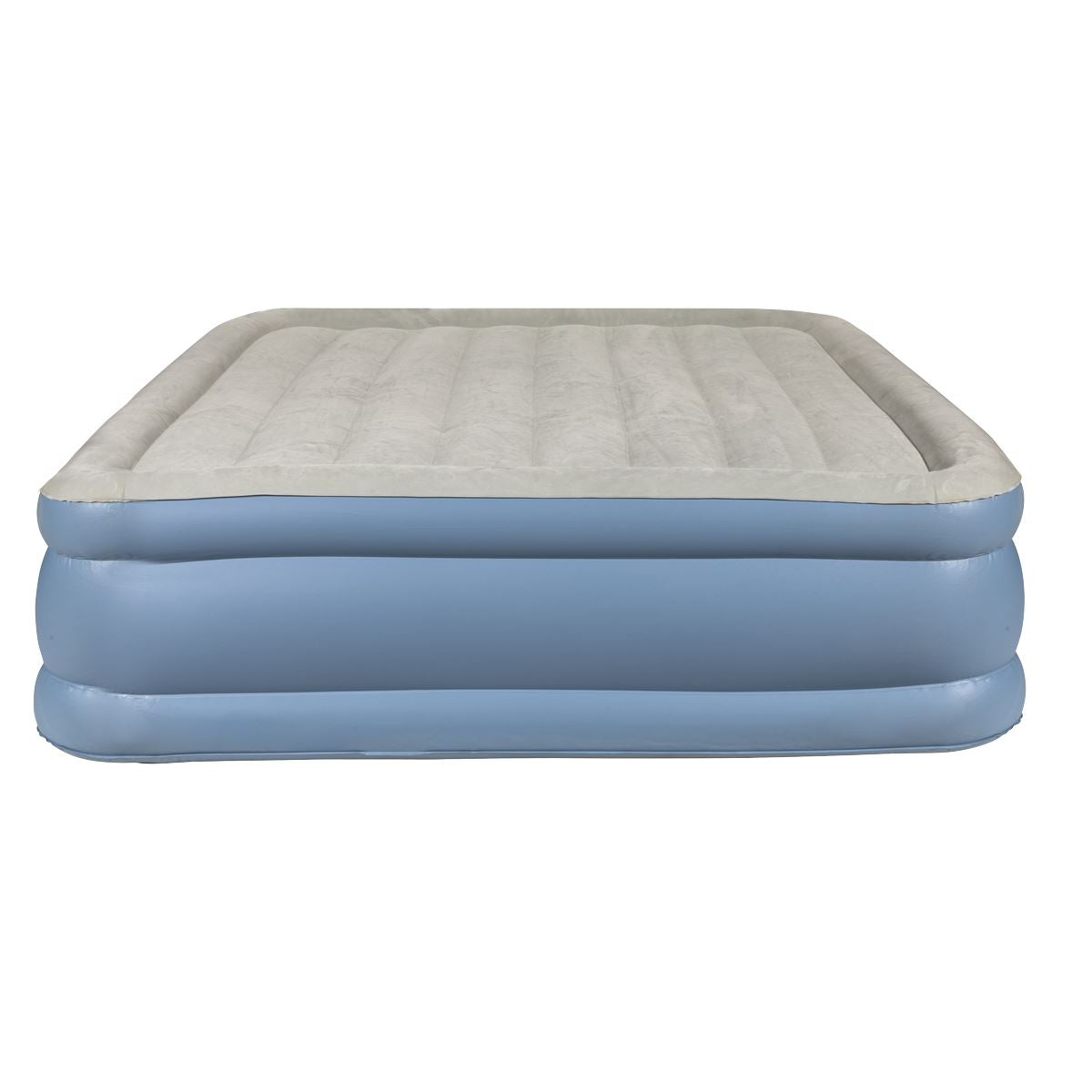 Sealey Dellonda, Queen, InflatableHigh Raised Flocked Air Bed, with Built-In Electric Pump, Carry Bag, Self Inflation/Deflation and Coil Beam Construction, For Home and Camping, 203x152x46cm, DL147 DL147