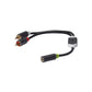 Konig Stereo audio adapter cable 2x RCA male to 3.5mm female 0.20m grey - CABW22255AT02