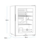 Baridi 60L Beer & Drinks Fridge with LED Light, Black and Glass Door DH62
