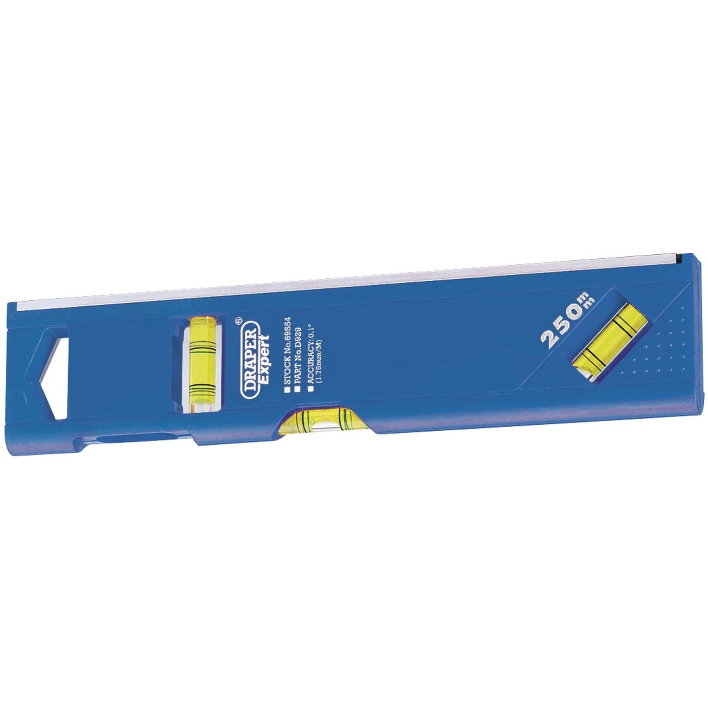 Draper 69554 D929 Expert 250mm Plumb Site Dual View Torpedo Level with Magnetic