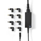 Nedis Notebook Adapter Universal 8 Connectors 45W Output 9.5V to 20V/3 A (Max.) - NBAU4501FBK