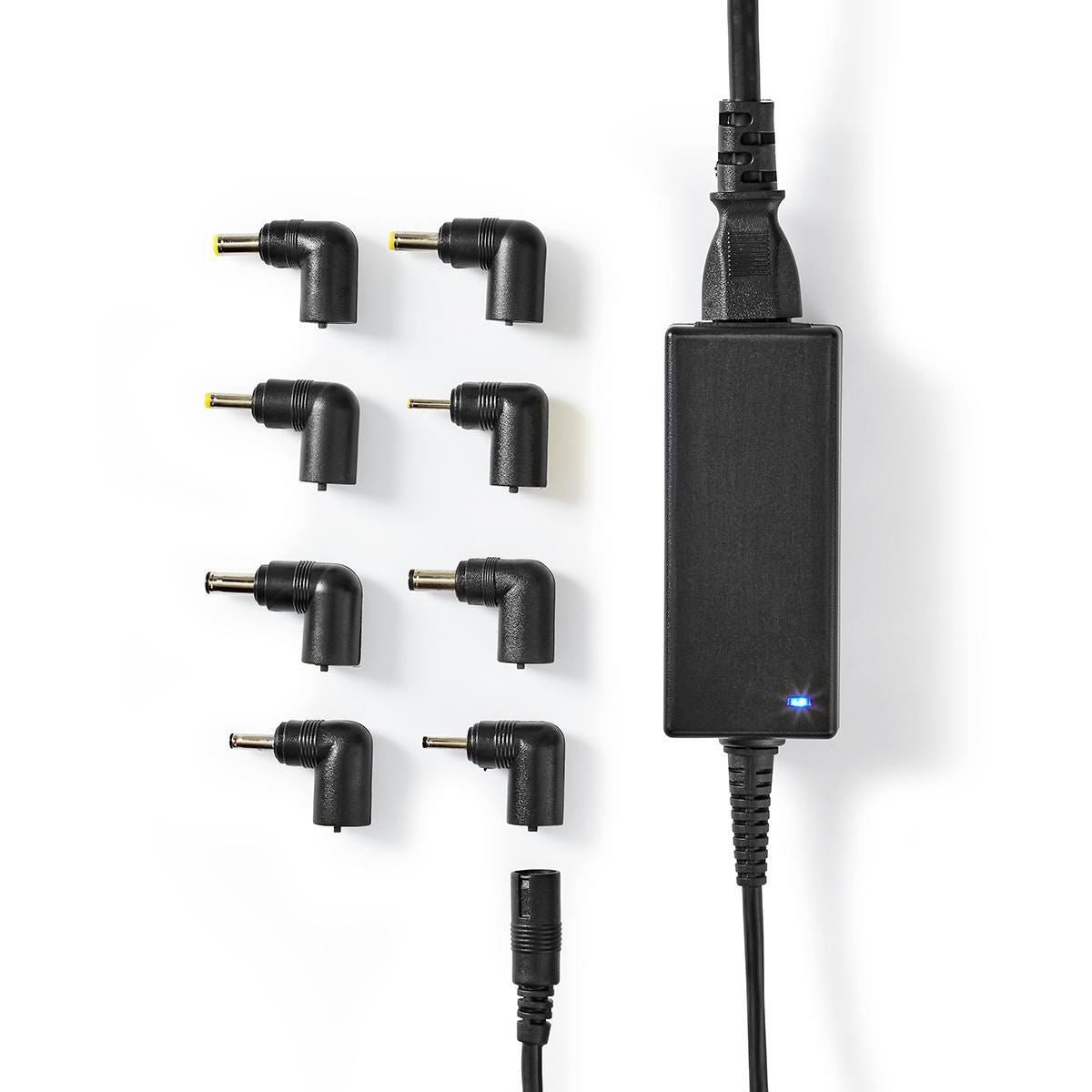 Nedis Notebook Adapter Universal 8 Connectors 45W Output 9.5V to 20V/3 A (Max.) - NBAU4501FBK