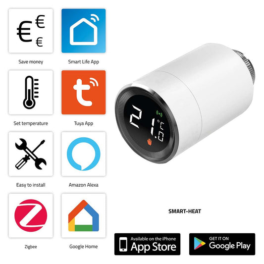 Alecto SMART-HEAT10 Smart Zigbee thermostatic radiator valve