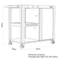 Dellonda BBQ/Plancha Workstation Trolley/Cupboard/Extension Table/Utensil Hooks