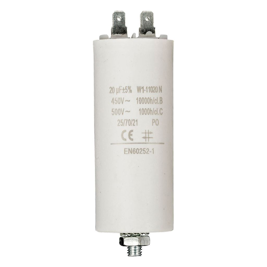 Fixapart 1x Capacitor 20.0uf / 450 v + earth - W1-11020N
