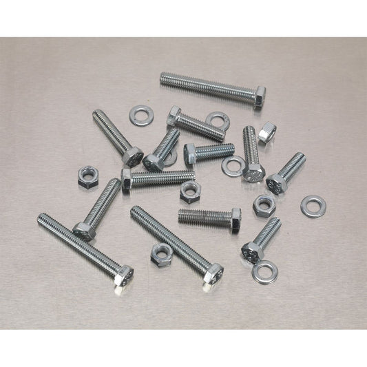 Sealey Setscrew, Nut & Washer Asstmt 444pc High Tensile M5 Metric AB049SNW