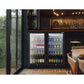 Baridi Hinged Double Door, Back Bar Drinks Fridge/Cooler, 190L Capacity DH272