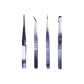 Amtech 4 Piece Precision Tweezer Set (Hobby/Craft/Model Making/Airfix/Jewellery - R0382
