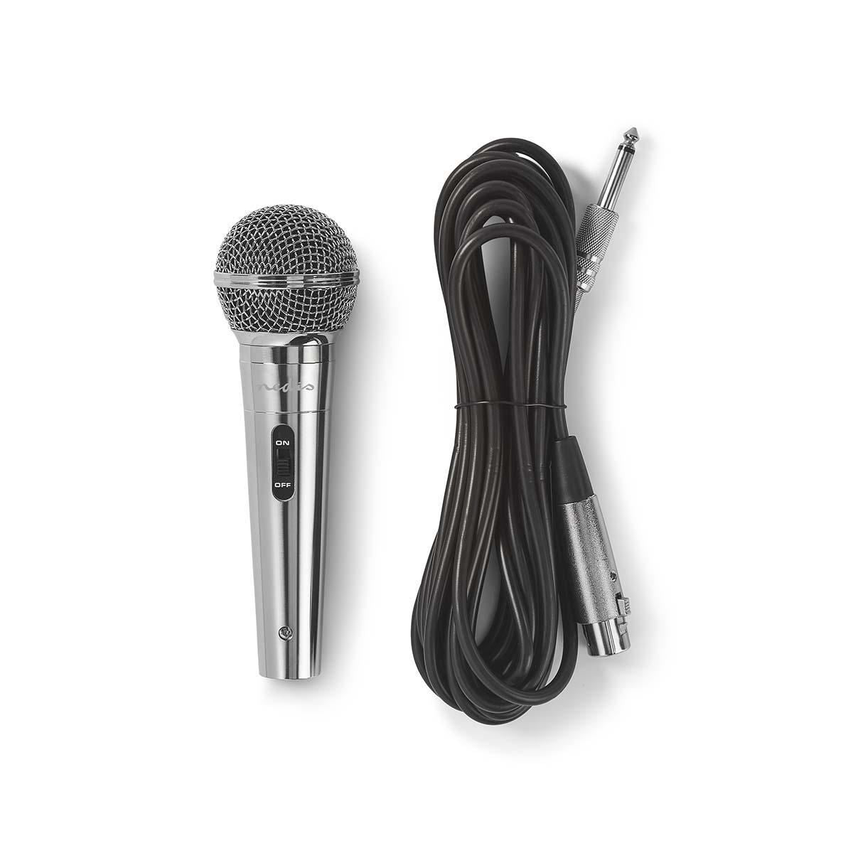 Nedis Wired Microphone -72dB +/-3dB Sensitivity 60 Hz to 14 kHz 5.0 m MPWD45GY