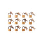 12 Piece 20mm Brass Padlock 2 Keys Luggage Heavy Duty Garage Shed Gate Suitcase - T0790