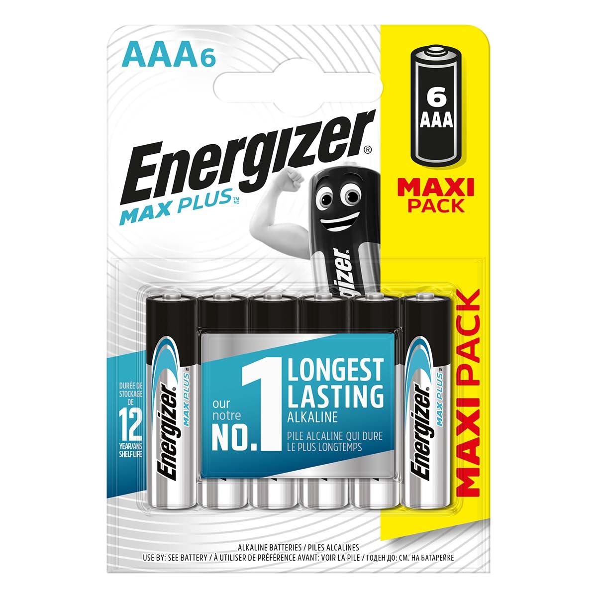 Energizer Alkaline Battery AAA 1.5 V 6-Blister