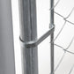 Dellonda 2x2x1.5m Dog Kennel, Galvanised Steel, Roof Cover, Chain Link Fencing DG281
