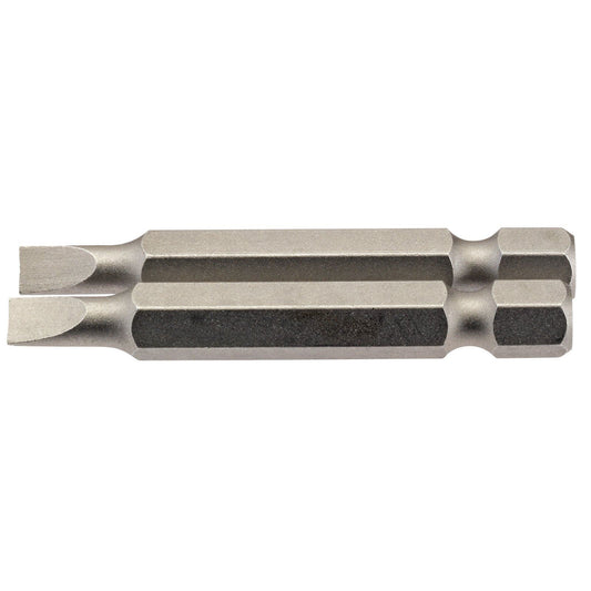 1x Pack Of 2 Draper 4.5mm 1/4" Hex Plain Slot Insert Bit - 50mm Long - 64089