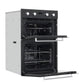 Baridi 72cm Built-Under Double Oven, 74L Capacity, Energy Rating A - Black DH278